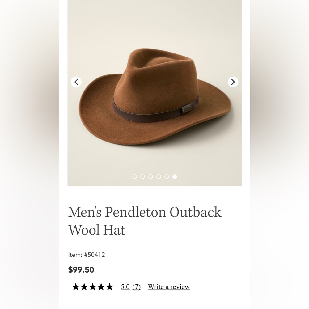 Pendleton Wool Outback Hat - image 8